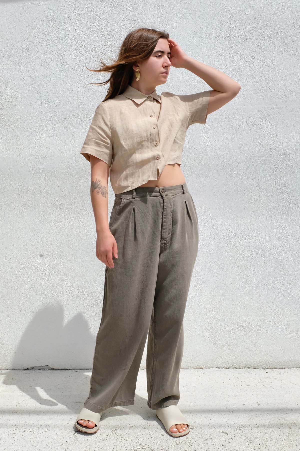 Lacausa Lola Trouser - Sage - Image 2 of 3