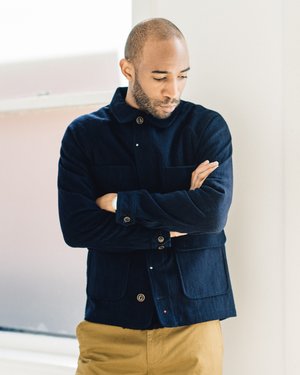apolis indigo chore coat