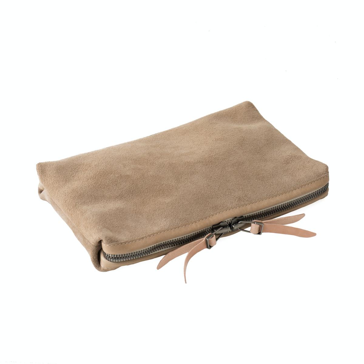 MAKR  Organizer Pouch Small - Khaki Suede - Image 1 of 1