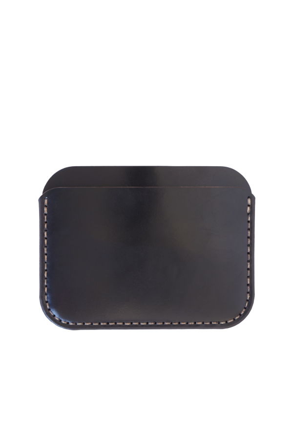 MAKR Cordovan Round Luxe Wallet - Dark Cognac