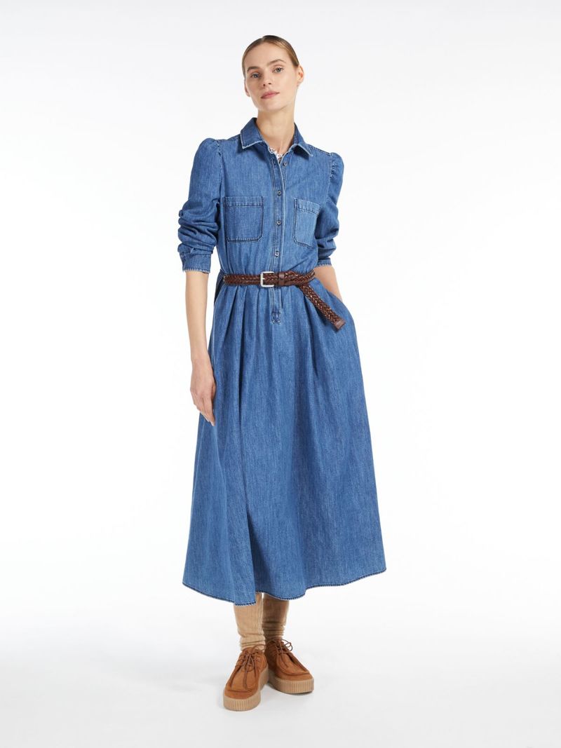 Weekend Max Mara Luana Dress - Denim | Garmentory