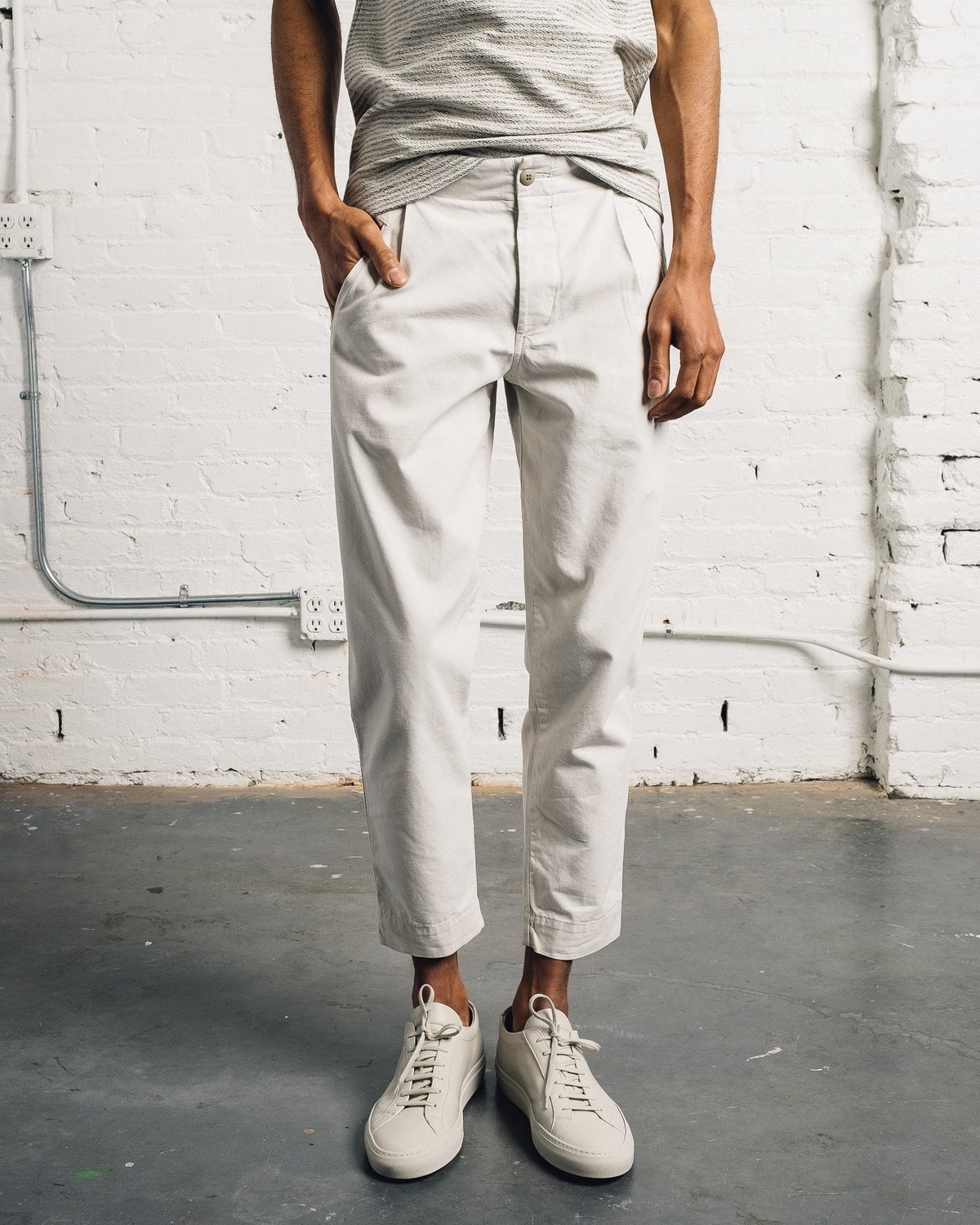 Folk Assembly Pant - Light Stone - Image 1 of 8