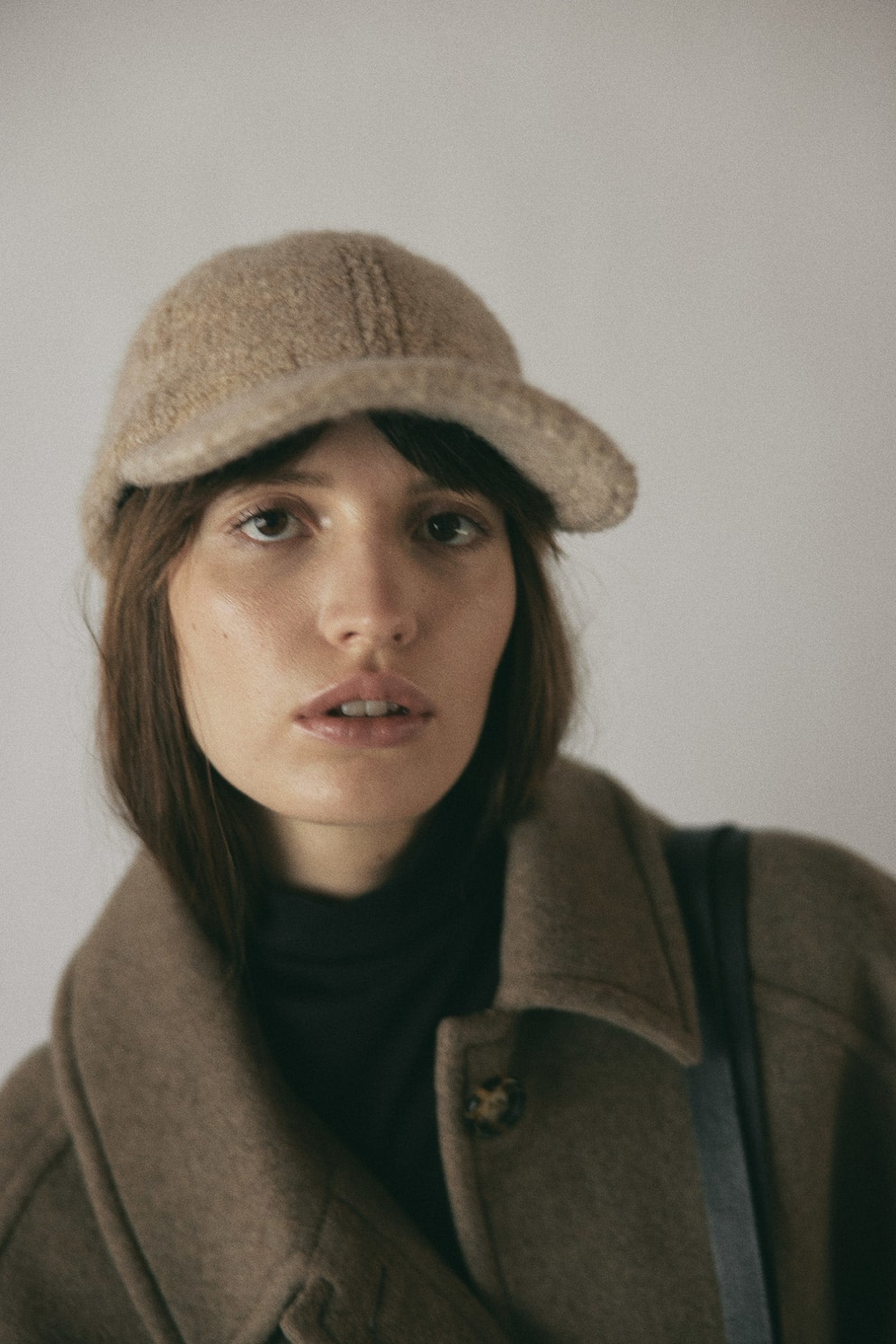 Janessa Leone Paige Cap - Beige | Garmentory display picture 3