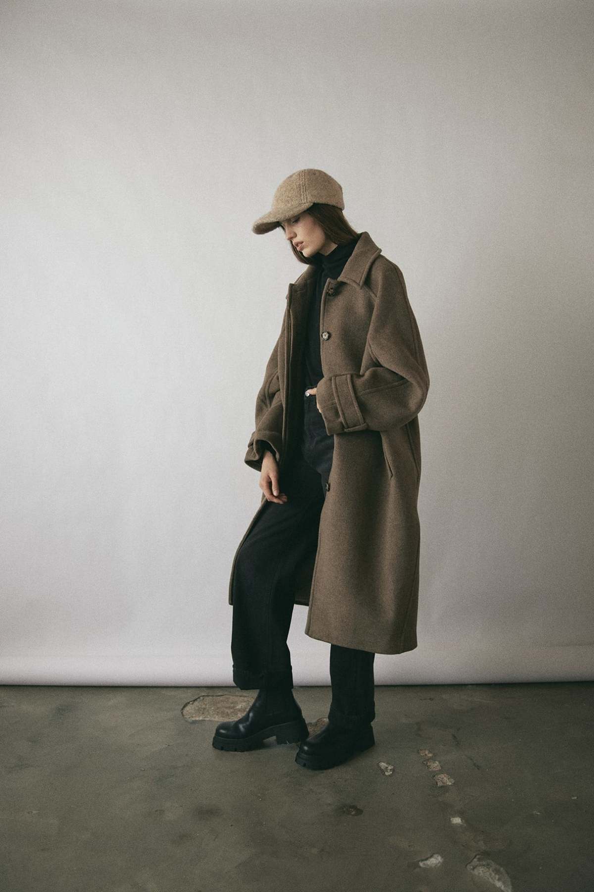 Janessa Leone Paige Cap - Beige | Garmentory display picture 2