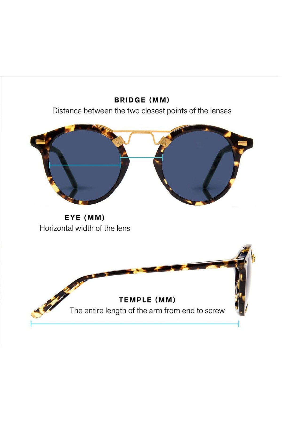 Krewe Earhart Blinker Sunglasses - Matte Black/24k Domino  display picture 2