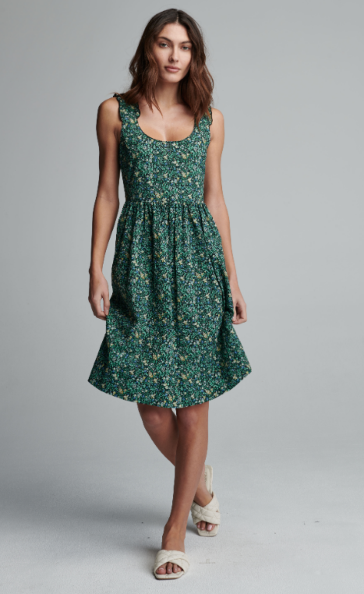 Sundays Joplin Dress Green Floral Garmentory