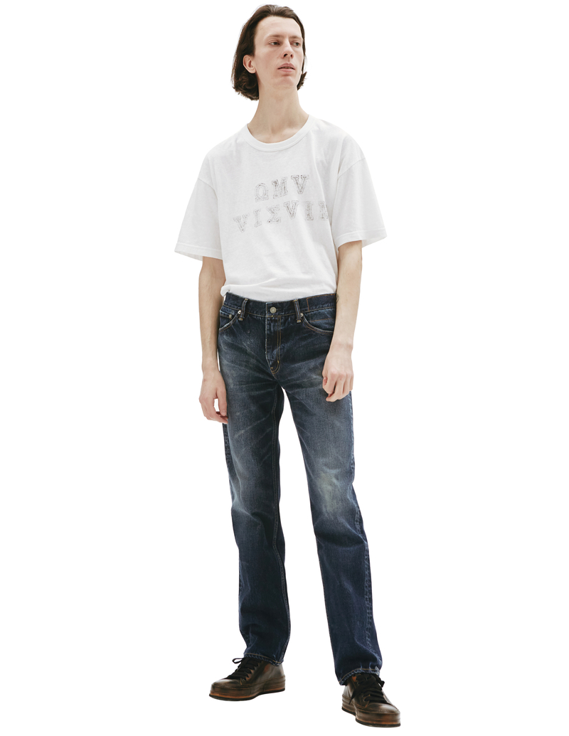 Visvim Social Sculpture 03 Damaged Jeans - Navy blue | Garmentory