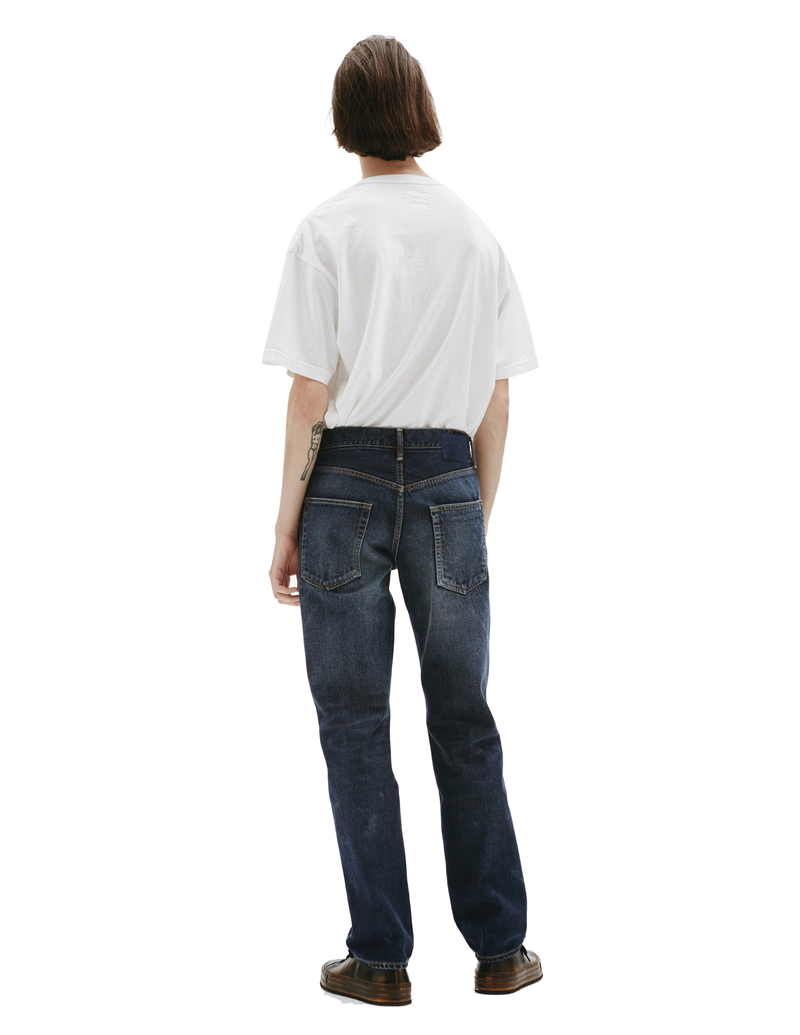 Visvim Social Sculpture 03 Damaged Jeans - Navy blue | Garmentory