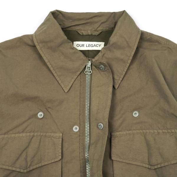 Our Legacy HIGH TWIST SOLARO FIELD JACKET - ARMY GREEN