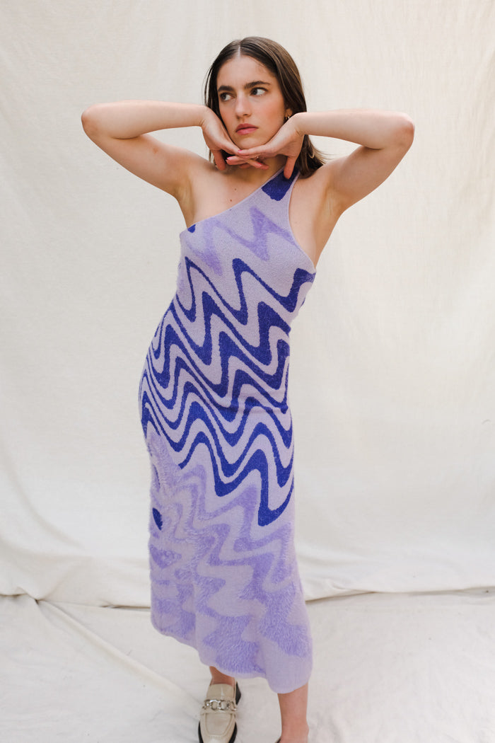 house of sunny purple dress House Of Sunny Crazy Town Hockney Purple Heat