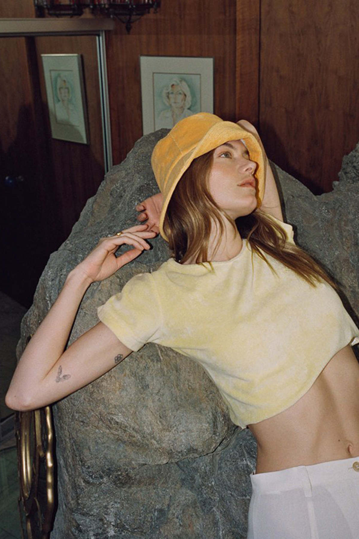 Lack Of Color Wave Bucket Hat - Tangerine Terry | Garmentory