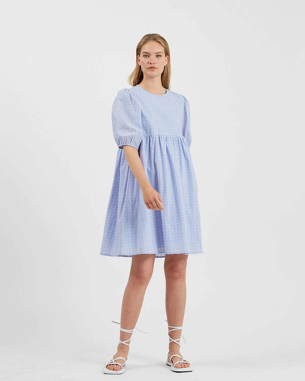 Minimum Celion Short Dress - Chambray Blue | Garmentory