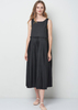 Mona Thalheimer  Pleated Dress - Black - Thumbnail 1