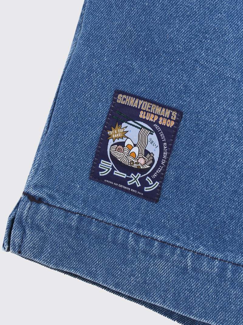 Schnayderman's Denim Ramen Shorts - Washed Blue