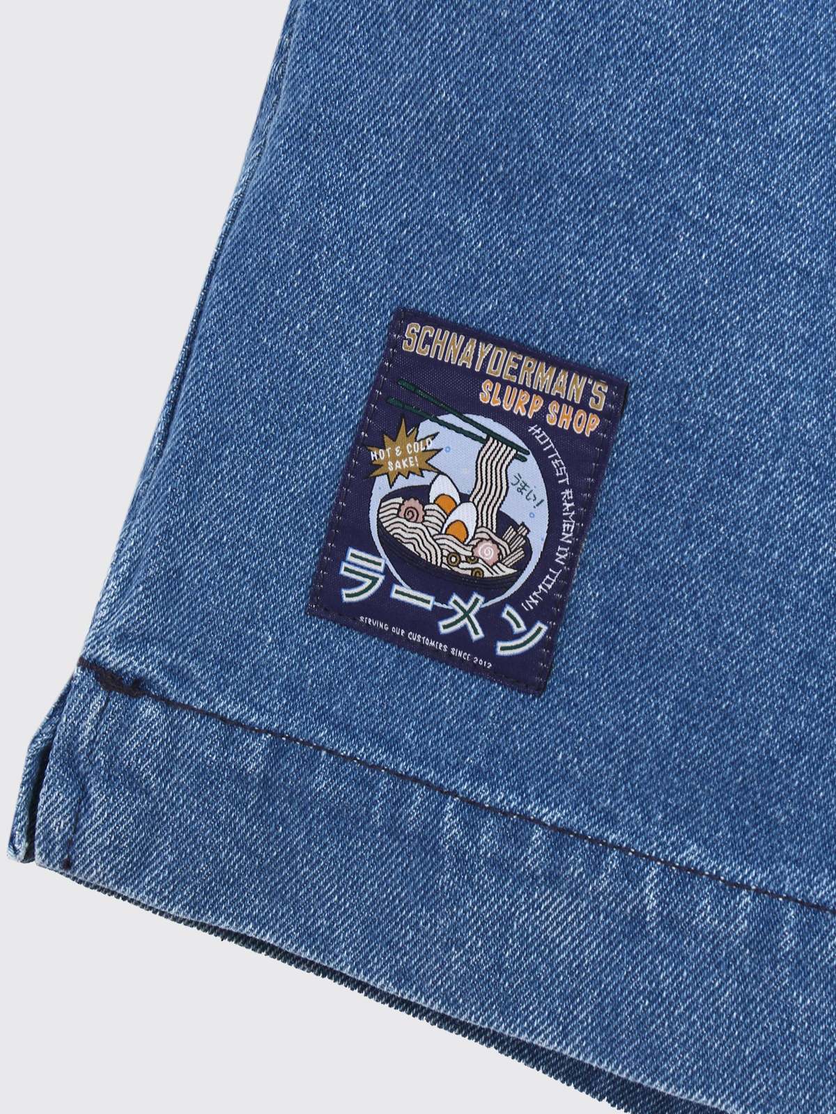 Schnayderman's Denim Ramen Shorts - Washed Blue - Image 4 of 5