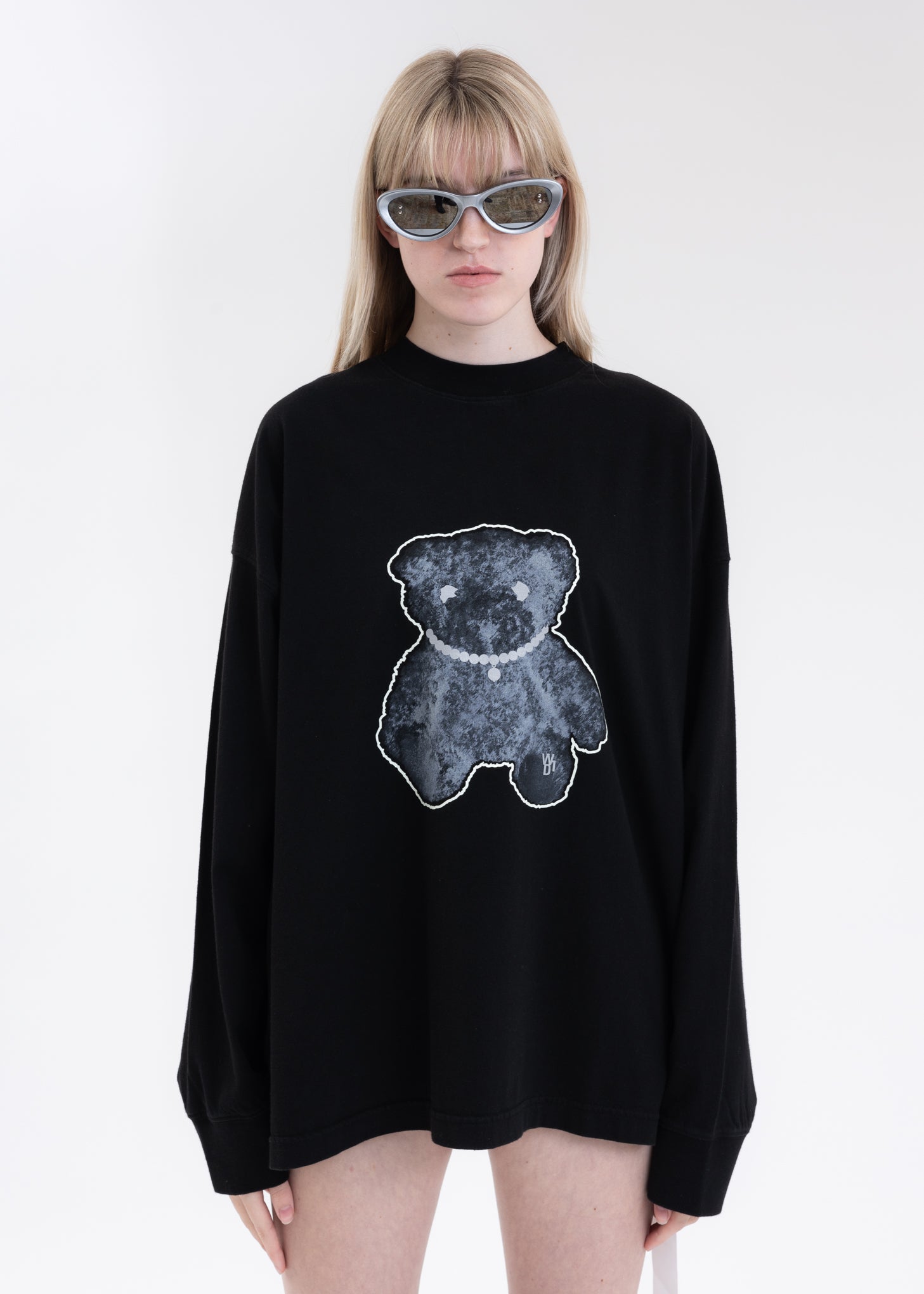 Pearl Sweater – The Sassy Owl Boutique Black Long Sleeve Sweatshirt with Pearl Collar main image 1