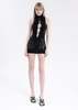 Danielle Guizio Crochet Knit Cut out Dress - Black - Thumbnail 1