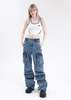 We11done Cargo Pants - Blue Multi Washed - Thumbnail 6