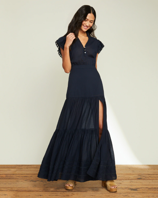 Veronica Beard Satori Maxi Dress - Ink | Garmentory