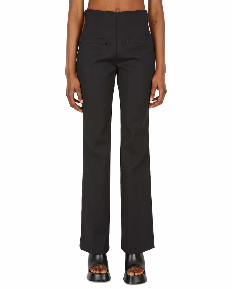 Courrèges Pants with Cut Out Detail - Black | Garmentory