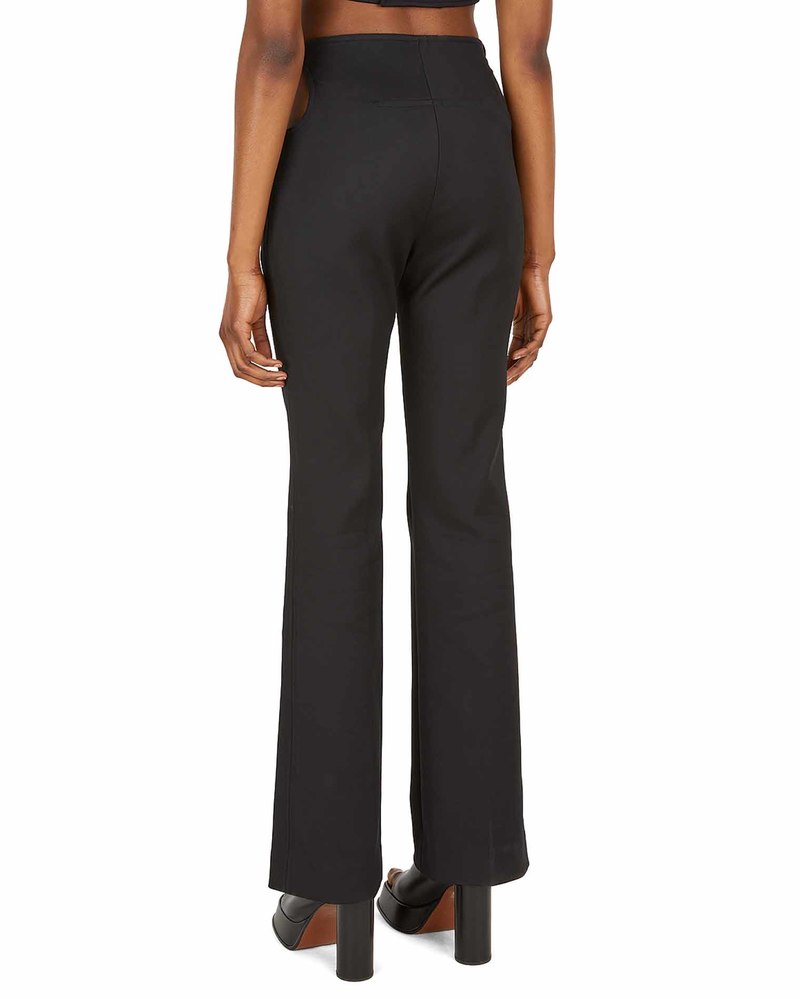【送料&関税込】CourrA¨ges Flared Trousers With Cut Out Deta Courreges Flared Trousers With Cut Out Details