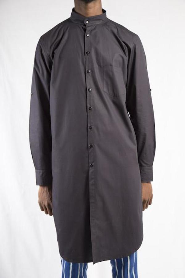 Eighty Nine Knee Length Mandarin Collar 