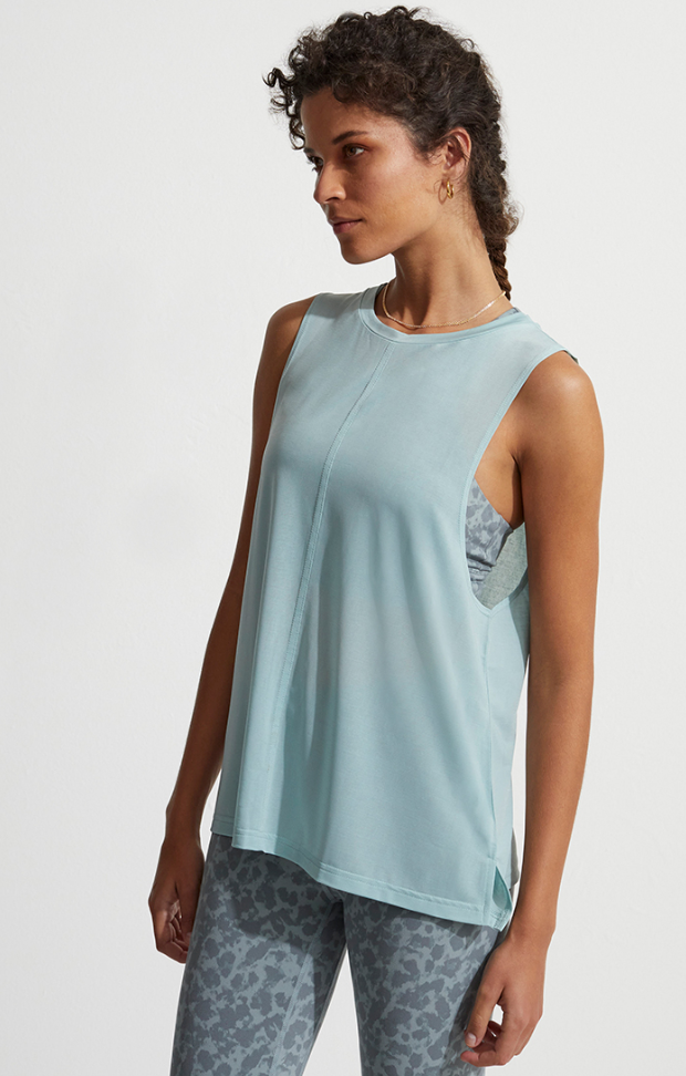 Débardeur Fitness Varley Mariposa - Col Haut, Tissu Jersey Léger - Noir Taille M - Occasion Parfait état