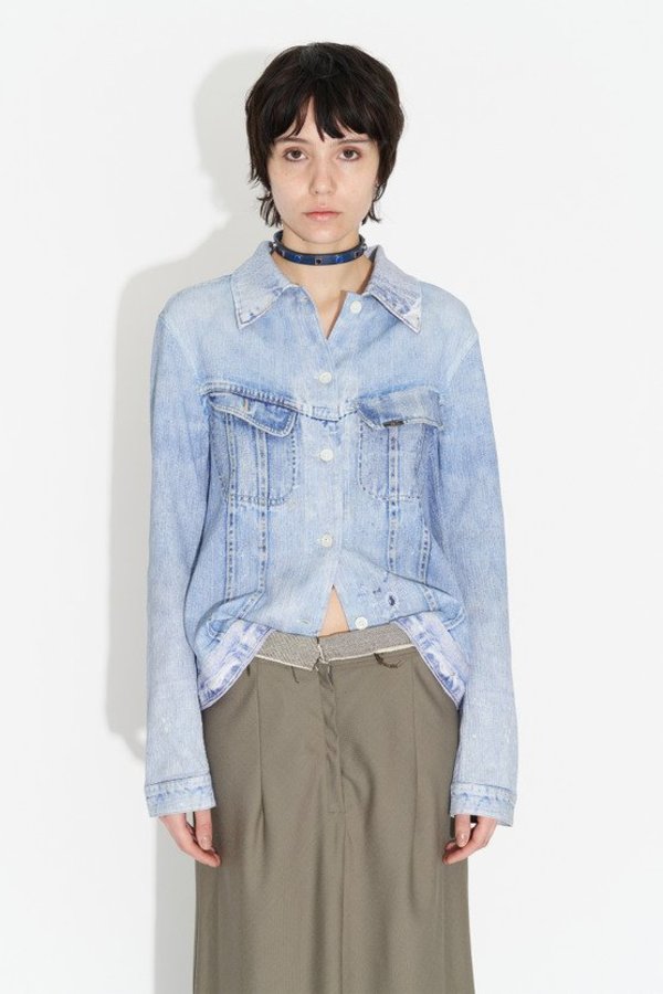 Our Legacy Rebirth Pleated Shirt - Digital Rodeo Print | Garmentory