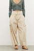 Grade & Gather Drawstring Cargo Pant - Parchment - Thumbnail 1