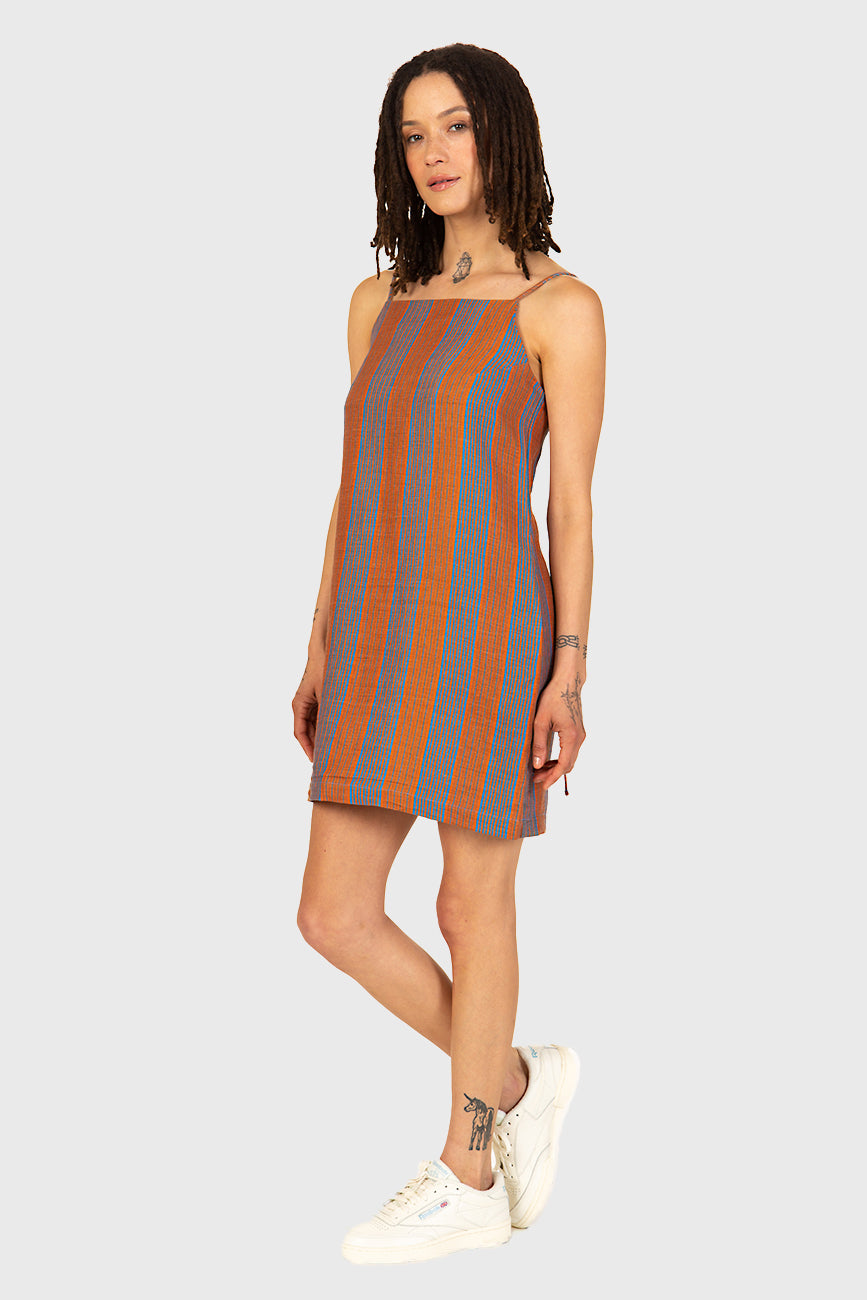 Back Beat Co. Linen Apron Mini Dress | Garmentory