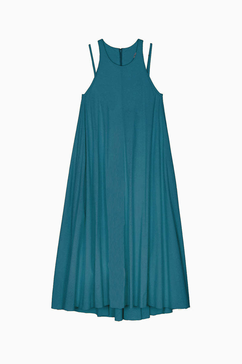 SAYAKA DAVIS NEW YORK Double Strap Dress - Teal Blue | Garmentory