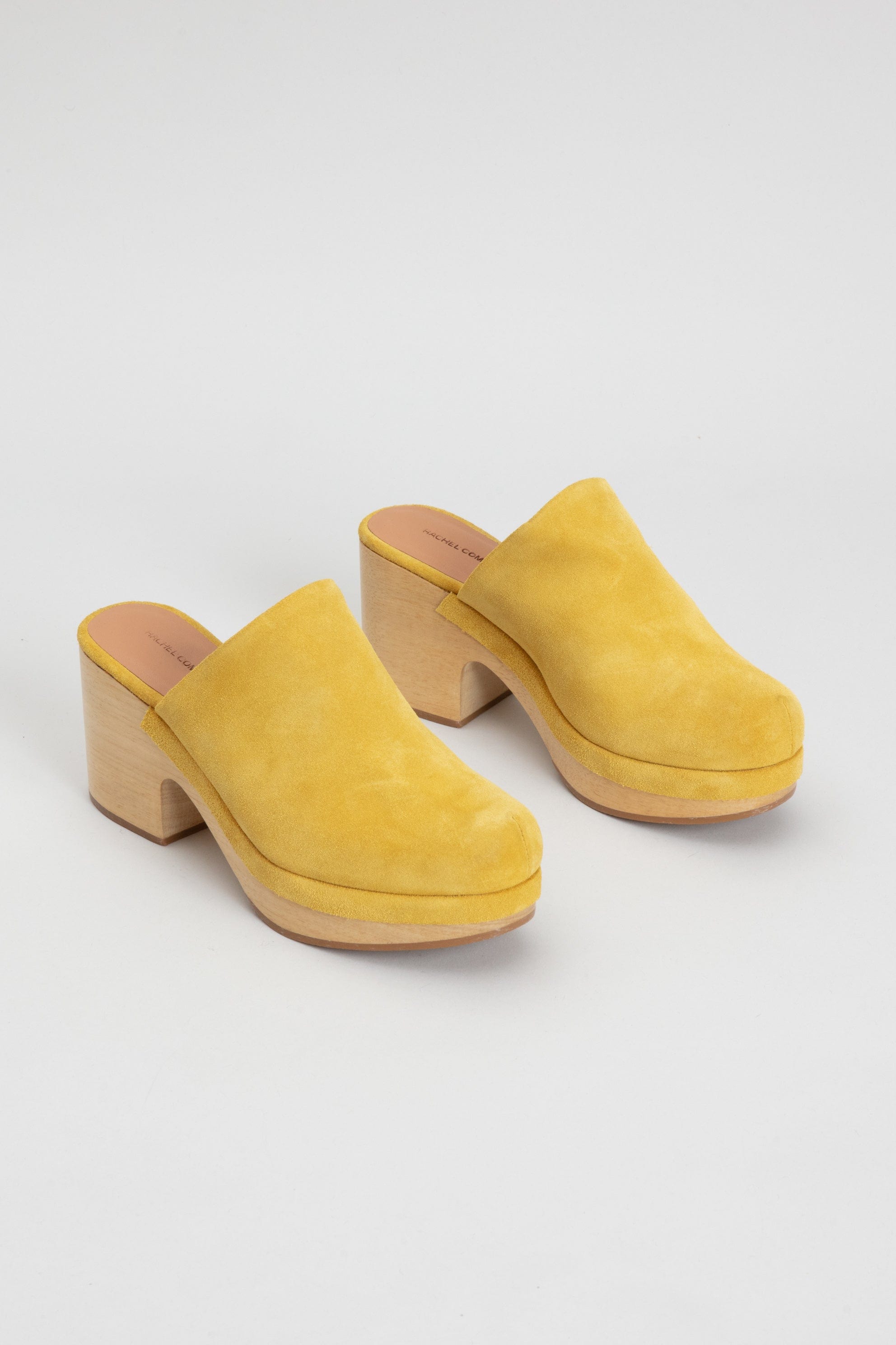 mustard yellow clogs