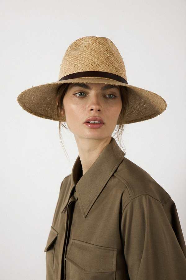 Janessa Leone Dora Fedora - Natural | Garmentory display picture 3