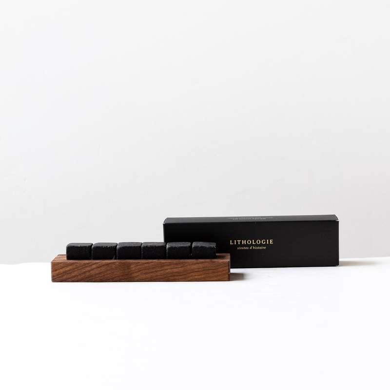 Lithologie Set of 6 Whiskey Stones - Dark Granulite