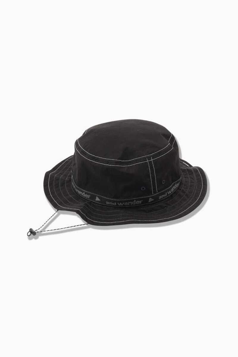 And Wander JQ Tape Hat- Black | Garmentory