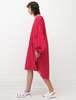 Hache Caftan Dress - Red/White - Thumbnail 2