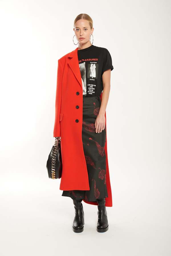 MM6 Maison Margiela Coat - Red | Garmentory
