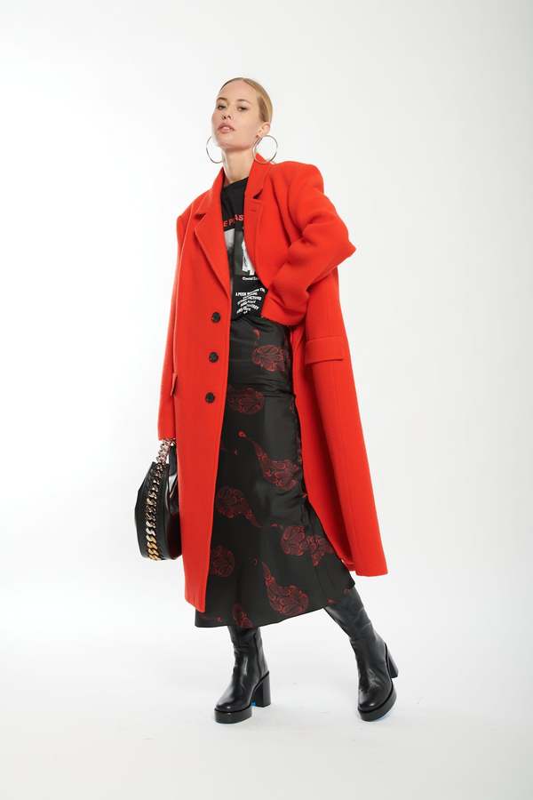 MM6 Maison Margiela Coat - Red | Garmentory