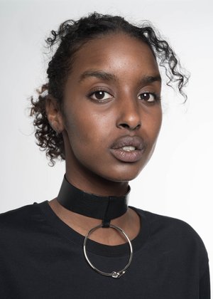 小物 AMBUSH RING LEATHER CHOKER Ambush Silver Ring Leather Choker | Garmentory