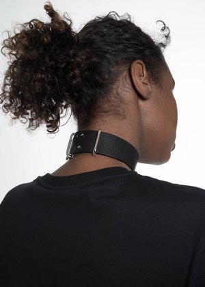 小物 AMBUSH RING LEATHER CHOKER Ambush Silver Ring Leather Choker | Garmentory