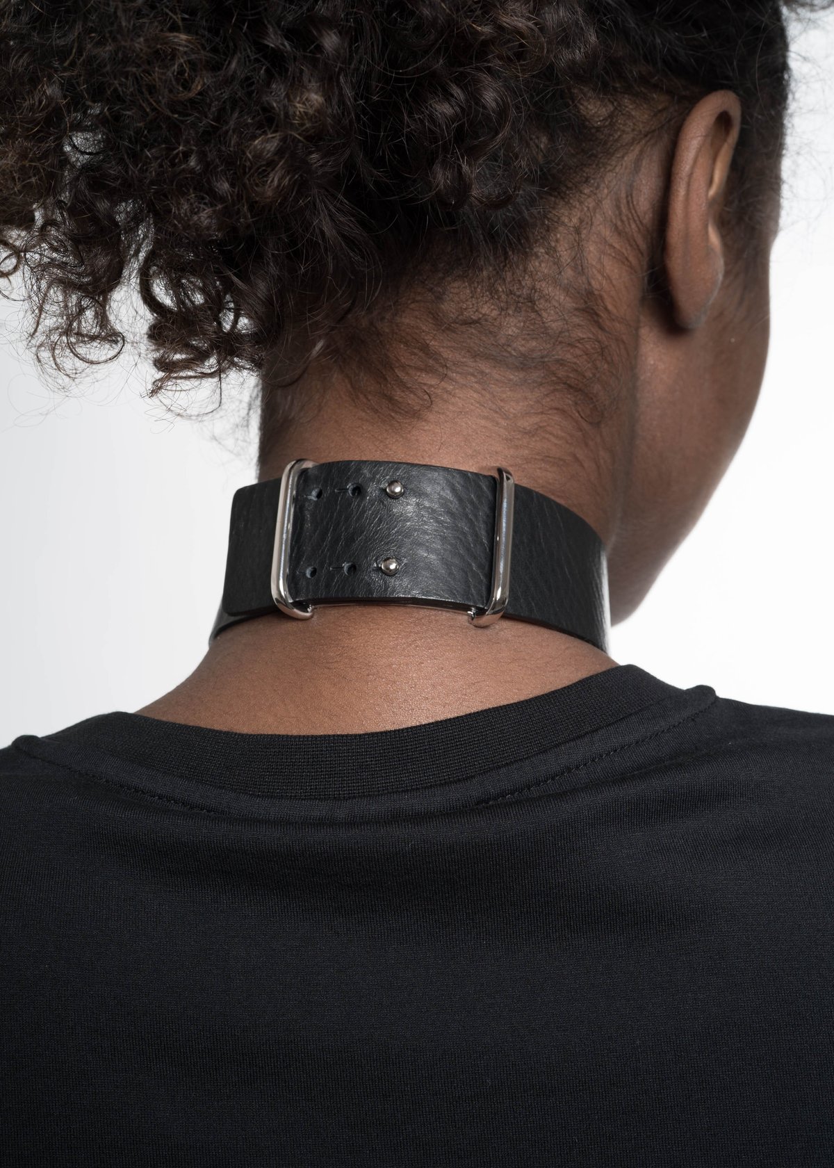Ambush Silver Ring Leather Choker | Garmentory