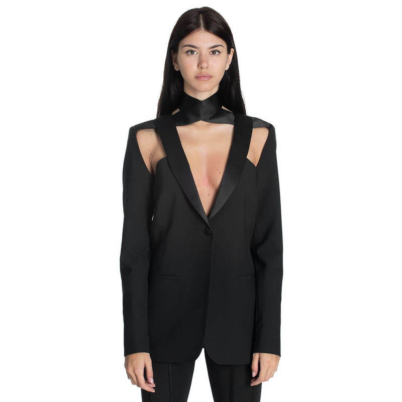 ジャケット Coperni \"Twisted Cut-Out\" Tailored Jacket (COPV30823BLAGRE) Coperni 