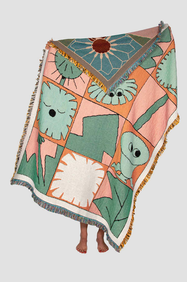Slowdown Studio Weeds throw ブランケット Slowdown Studio Weeds Throw - Multi | Garmentory