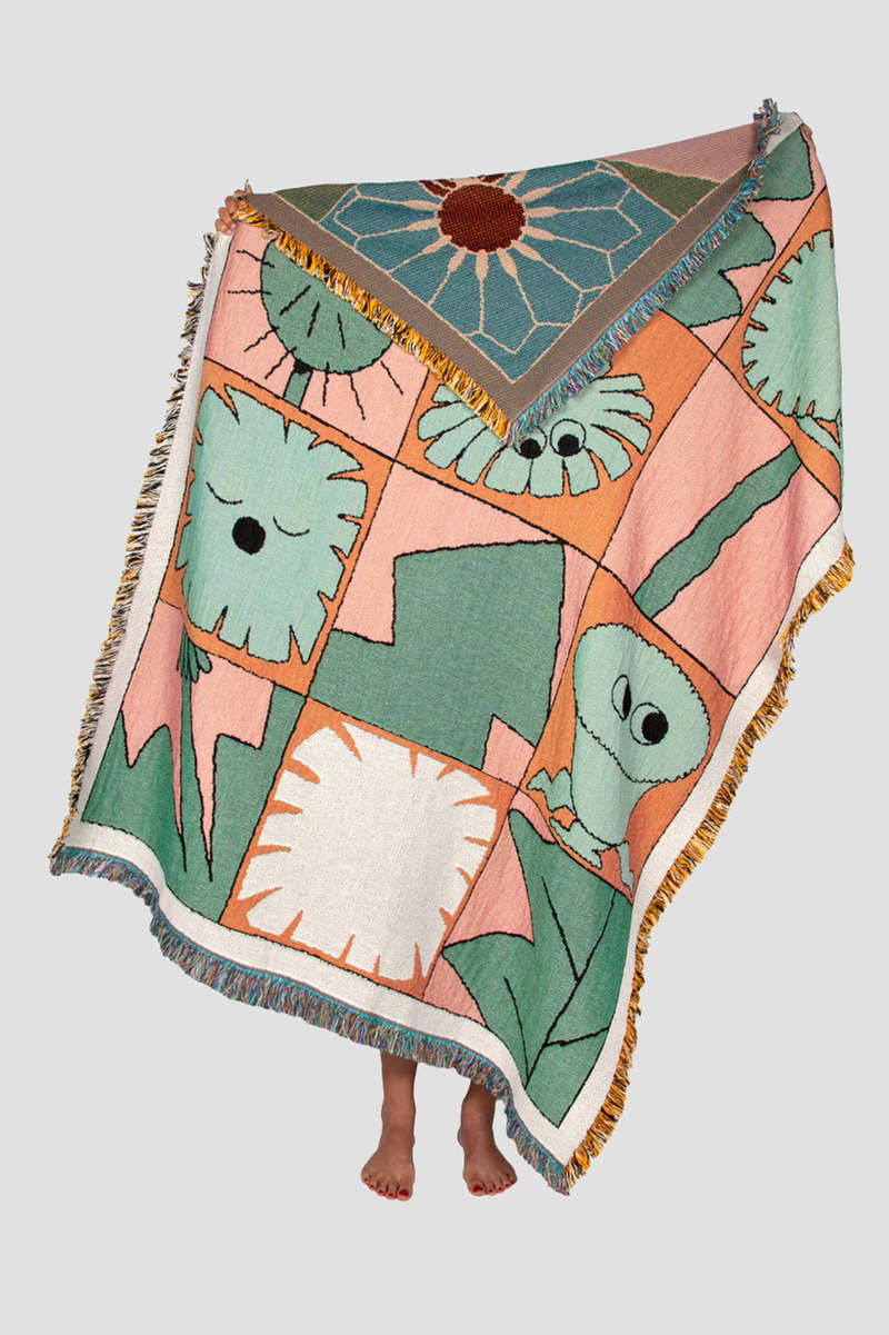 Slowdown Studio Weeds Throw - Multi | Garmentory