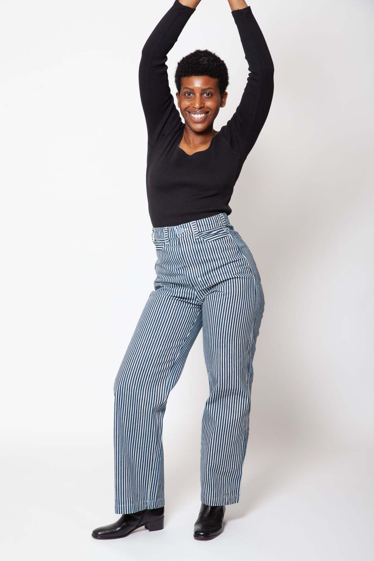 Gravel & Gold Deadstock Placer Pants - Conductor Stripe - Image 2 of 7