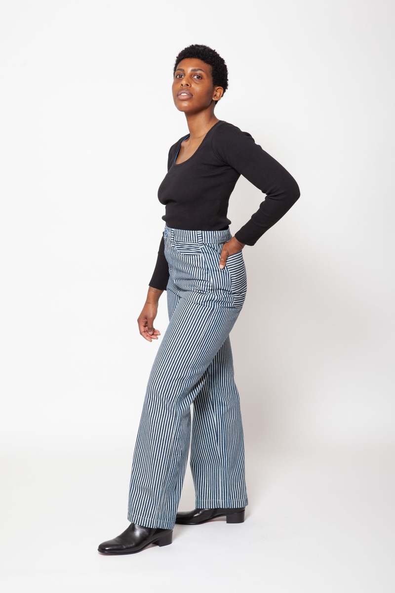 Gravel & Gold Deadstock Placer Pants - Conductor Stripe