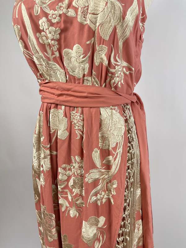 anthropologie pink fringe dress Anthropologie | Dresses | Anthropologie Lucille Blush Embroidered 2s Style Fringe Dress