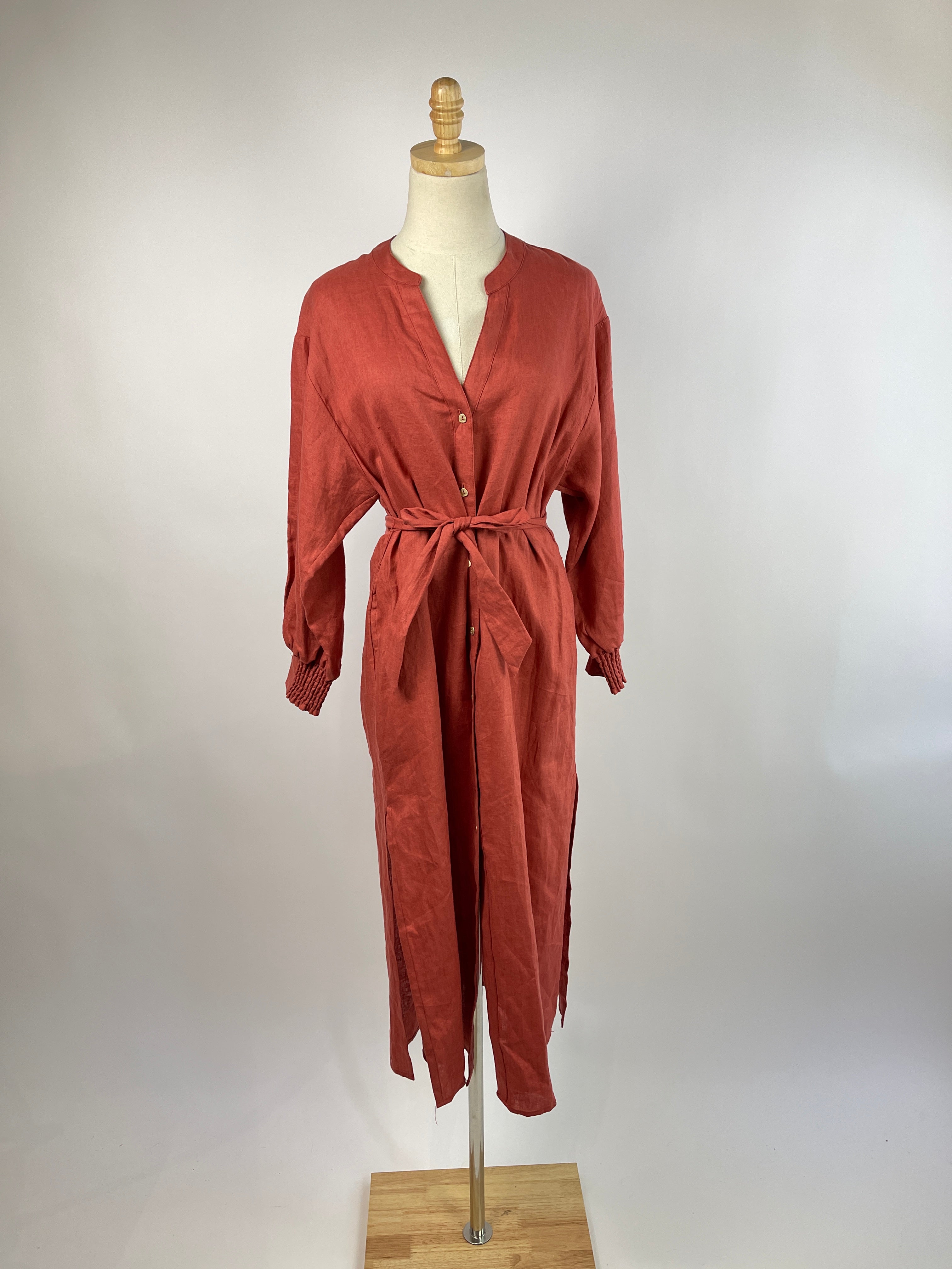70's maxi dress pink cowl neck long sleeve Opal Pink Long Sleeve Maxi Dress - US 4 main image 1