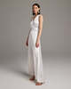 VOZ Bridal Frontward Wrap Dress - Thumbnail 3