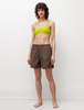 Lido Mid Length Swim Shorts - Olive - Thumbnail 1